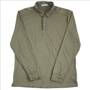 Derminpro Green Long Sleeve Polo Shirt